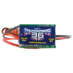 Castle Creations Thunderbird Brushless ESC, 36-Amp, 15V
