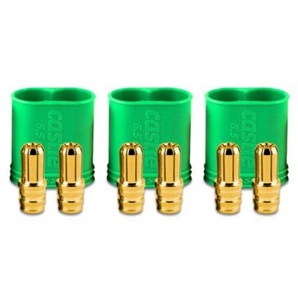 Castle Creations Polarized Bullet Connector, Male, 6.5mm Set 1 Castle Creations Polarized Bullet Connector, Male, 6.5mm Set
