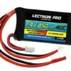Common Sense RC Lectron Pro 7.4V 450mAh 40C Lipo Battery With JST Connector