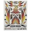 FireBrand RC Orange Phoenix Decals, 8.5x11" (1/10 Scale)