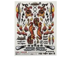 Firebrand RC Concept Dragon Decal (Orange) (8.5x11")