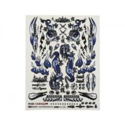 Firebrand RC Concept Multi-Fit Vinyl Dragon Decal, Blue (8.5x11")