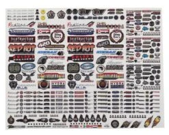 FireBrand RC Sponsor Logos 1C Vinyl Decals, 8.5X11" (1/10 Scale)