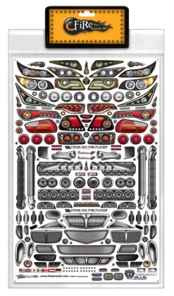 Firebrand RC Remix On-Road Vinyl Decal Sheet (8.5x14")