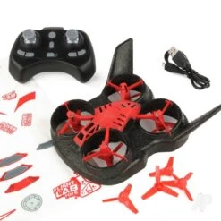 Flight Lab Toys HoverCross Drone/Hovercraft, RTF, Red -3c Store flight lab toys fht fht1000 07