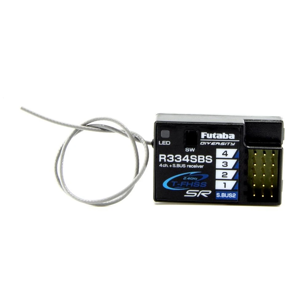 Futaba R334SBS 2.4GHz T-FHSS/SR/S.Bus2 4-Channel Receiver 1 Futaba R334SBS 2.4GHz T-FHSS/SR/S.Bus2 4-Channel Receiver