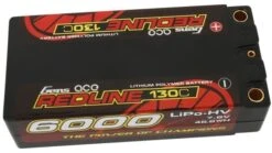 Gens Ace Redline Series 6000mAh 7.6V 130C 2S2P HardCase HV Shorty Lipo Battery