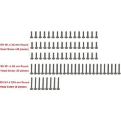 Hot-Racing M1.4 Stainless Steel Full Screw Set (SCX24) (81)