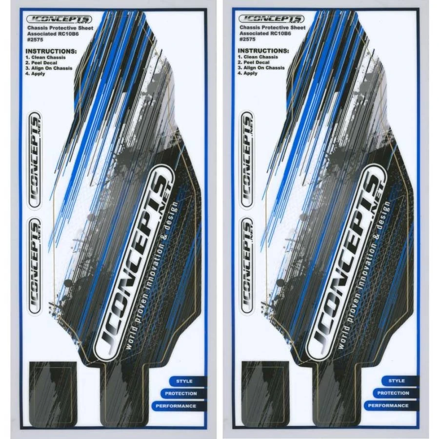 JConcepts Team Associated B6/B6D Precut Chassis Protective Sheet 1 JConcepts Team Associated B6/B6D Precut Chassis Protective Sheet