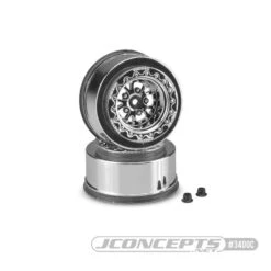 JConcepts Tactic 2.2 X 3.0" 12mm Rear Chrome Wheels, Street Eliminator (2)