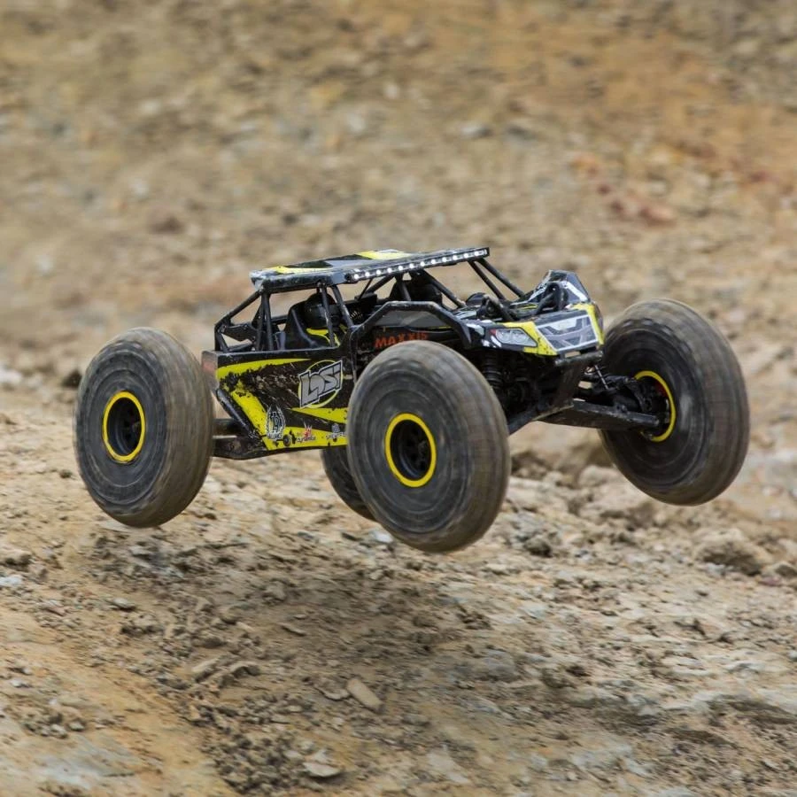 Losi Rock Rey RTR 1/10 4wd Rock Racer With AVC, Yellow 2 Losi Rock Rey RTR 1/10 4wd Rock Racer With AVC, Yellow - Image 2