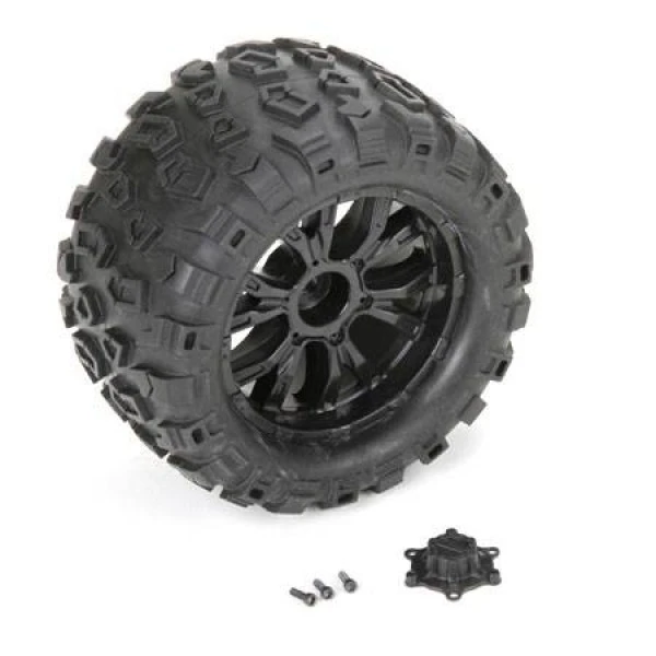 Losi Wheel And Tire Mounted (TEN MT) (2) 1 Losi Wheel And Tire Mounted (TEN MT) (2)