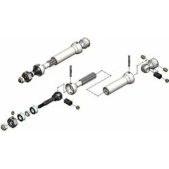 10130 Rear X-Duty CVD Kit Slash/4x4