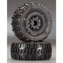 Pro-Line Trencher X SC 2.2"/3.0" M2 F/R Mounted Tires & Wheels, Black (2)
