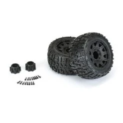 Pro-line Front/rear Trencher LP 3.8" Mounted All Terrain Tires On Removable Hex Wheels (2)