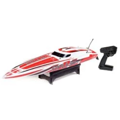 The Pro Boat Impulse 32" Brushless Deep-V RTR Boat With Smart, White/Red -3c Store pro boat prb prb08037t2 07