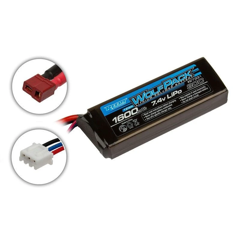 Reedy Wolfpack Lipo 1600mAh 30C 7.4V Battery With Deans Connector 1 Reedy Wolfpack Lipo 1600mAh 30C 7.4V Battery With Deans Connector