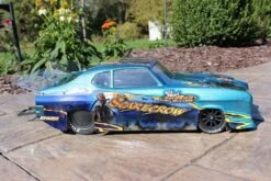 Shark RC Bodies Scarecrow Narrow Drag Body With Agressive Rear Wing, Clear