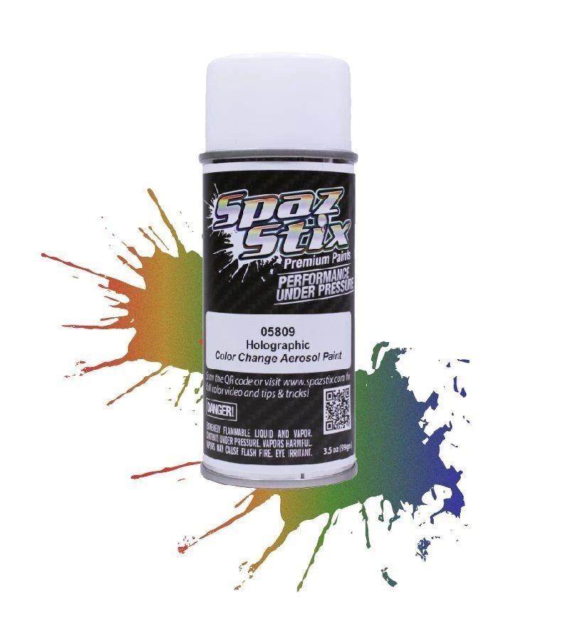 Spaz Stix Color Change Aerosol Paint, Holographic, 3.5oz Can 1 Spaz Stix Color Change Aerosol Paint, Holographic, 3.5oz Can