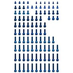 Team Associated Aluminum Factory Team SC10 4x4 Lightweight Screw Set, Blue