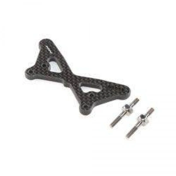 TLR Carbon Front Tower With Ti Standoffs (22 5.0) 1 TLR Carbon Front Tower With Ti Standoffs (22 5.0)