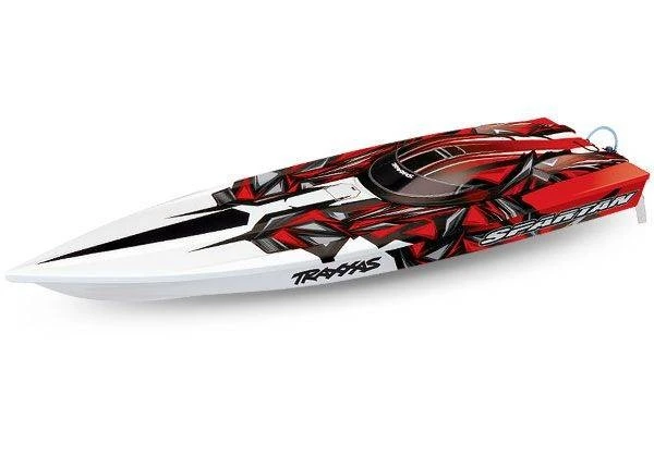 Traxxas Spartan Brushless 36" Race Boat With TSM, Red 1 Traxxas Spartan Brushless 36" Race Boat With TSM, Red