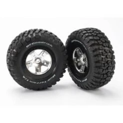 Traxxas Tire/Wheel Assembled Black Beadlock Front / Rear (2)