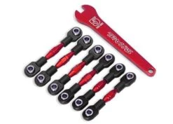 Turnbuckles, Aluminum, Camber Links, 32mm (front), Red (2)