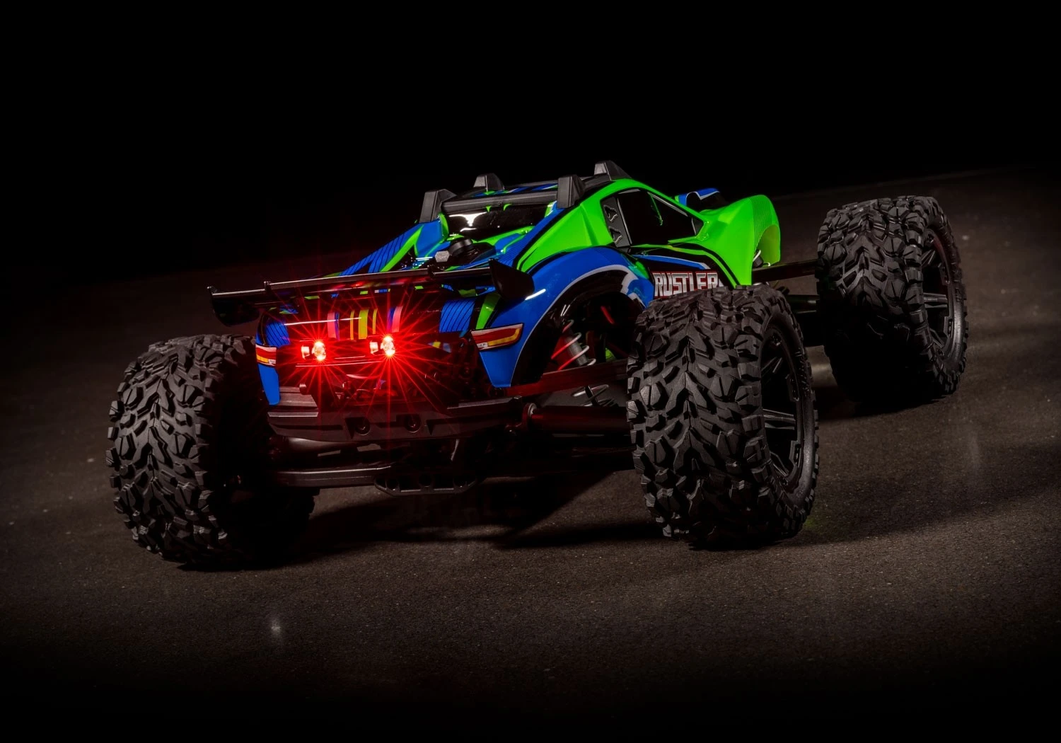 Traxxas Rustler 4X4 1/10 4WD Stadium Truck With LEDs, Green 10 Traxxas Rustler 4X4 1/10 4WD Stadium Truck With LEDs, Green - Image 10