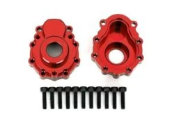 Traxxas Portal Housings, Outer, 6061-T6 Aluminum, Red (2)